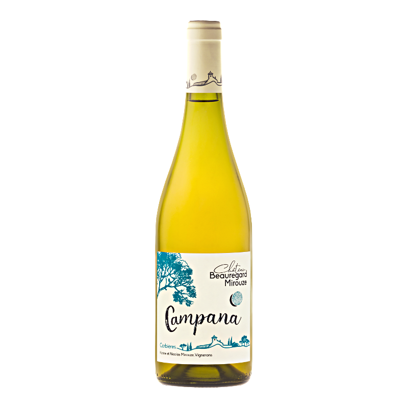 AOC Corbières - Campana blanc - Château Beauregard Mirouze - Biodynamie AOC Corbières - Campana blanc - Château Beauregard Mirouze - Biodynamie