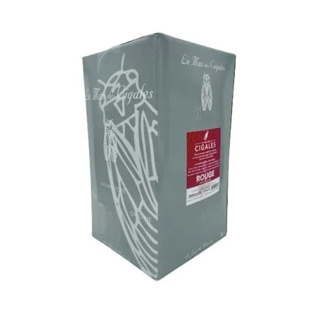 Le Mas des cigales 5L bib rouge
